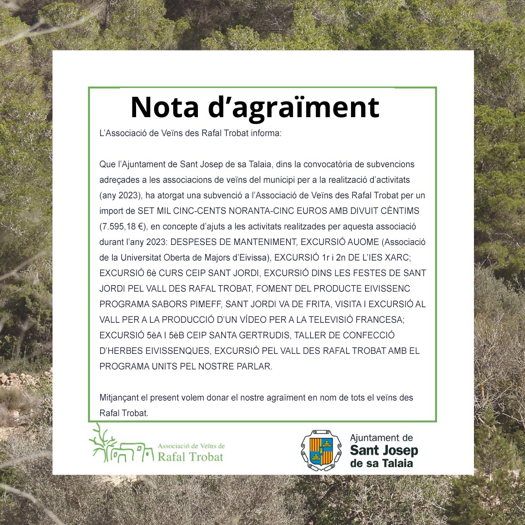 Nota agraiment 2025 2